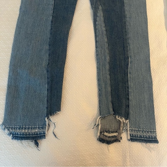 Frame Denim Two-Tone Blue Jeans - Picture 8 of 8